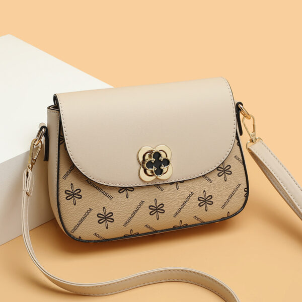 Women's Printed Contrast Color Small Bag - Image 3
