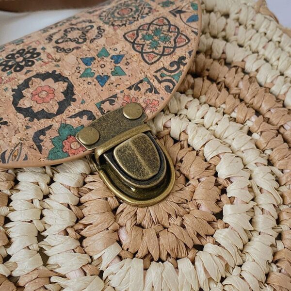 Shoulder Straw-weaved Crossbody Beach Casual Ethnic Style Mini And Simple Handmade Beach Bag - Image 7