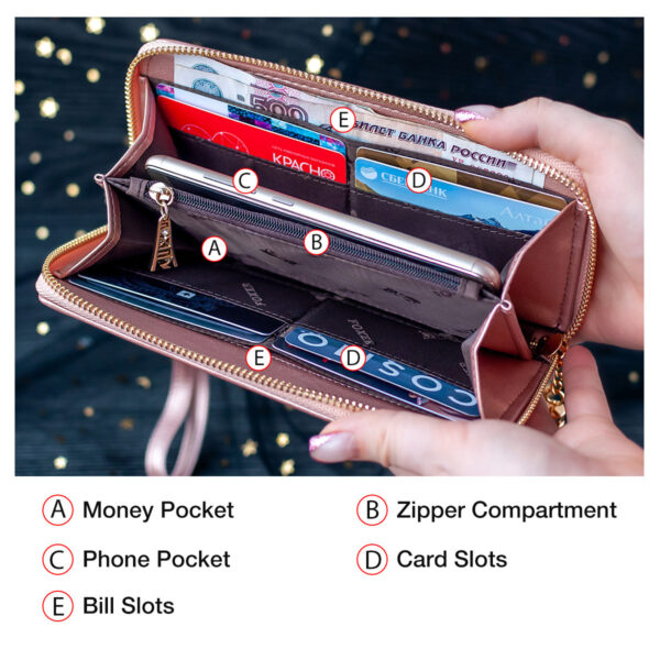 Two-layer Cowhide Wallet Light Luxury Card Holder Long - Image 5