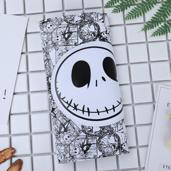 Skull Long Buckle Wallet Clutch - Image 6