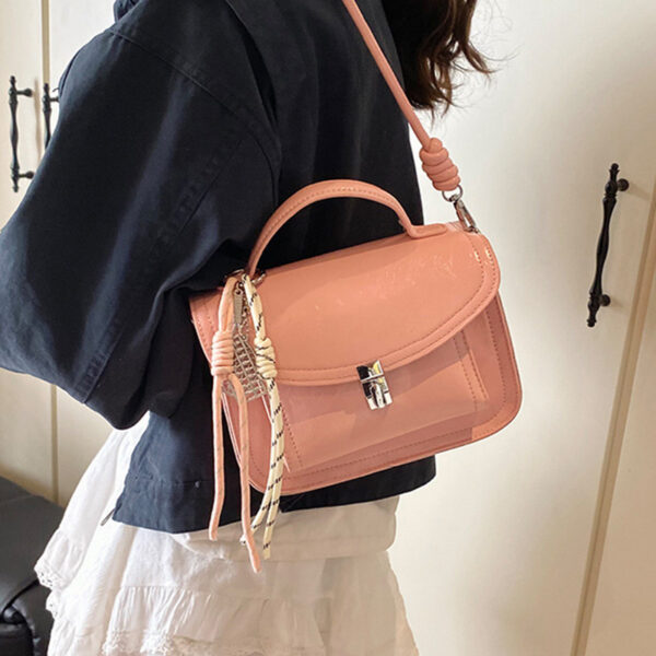 Casual Small Square Shoulder Bag Retro Portable Messenger Handbags For Women - Image 2