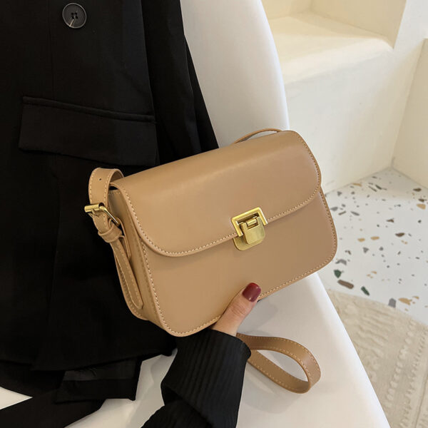 High-grade Women's Niche Texture One-shoulder Underarm Small Square Bag - Image 8