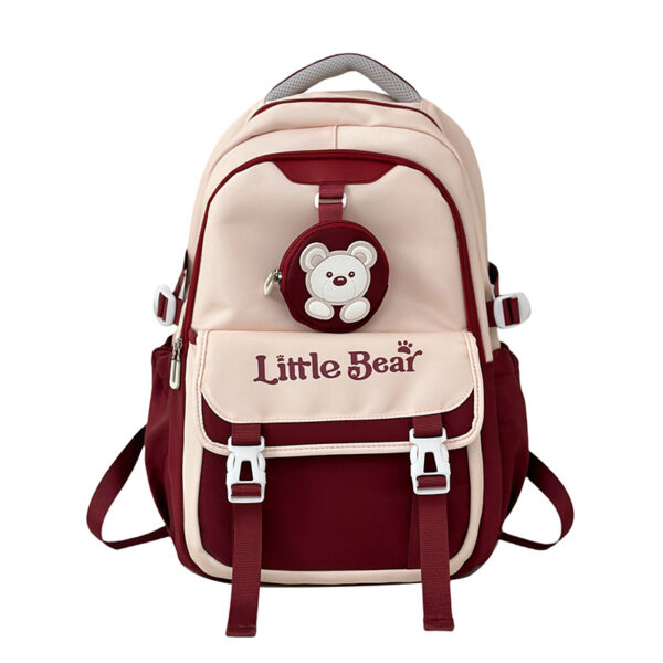 Preppy Style Korean Style Retro Large Capacity Travel Backpack - Image 5