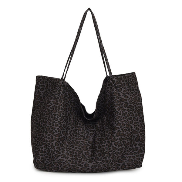 Leopard Print European And American Retro Casual Textured One-shoulder Bag - Image 6