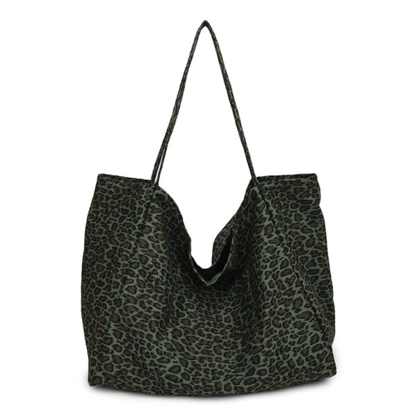 Leopard Print European And American Retro Casual Textured One-shoulder Bag - Image 7