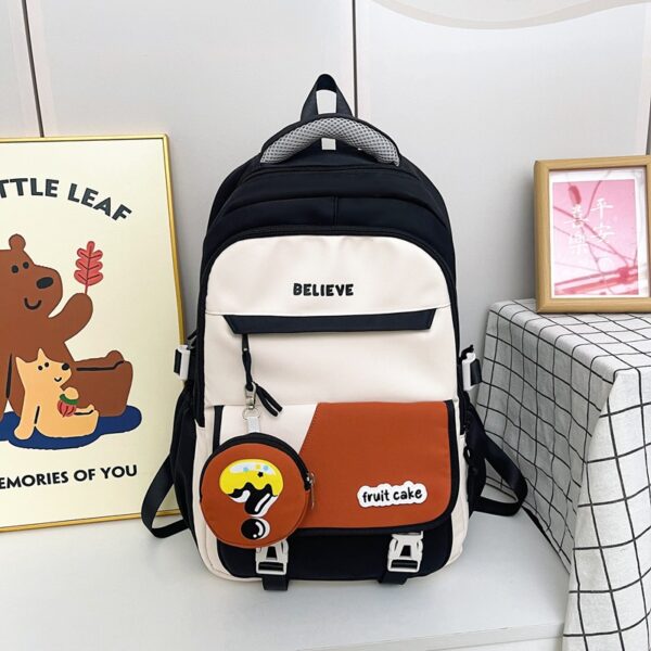 Backpack For Junior High School Girls Large Capacity Lightweight - Image 4
