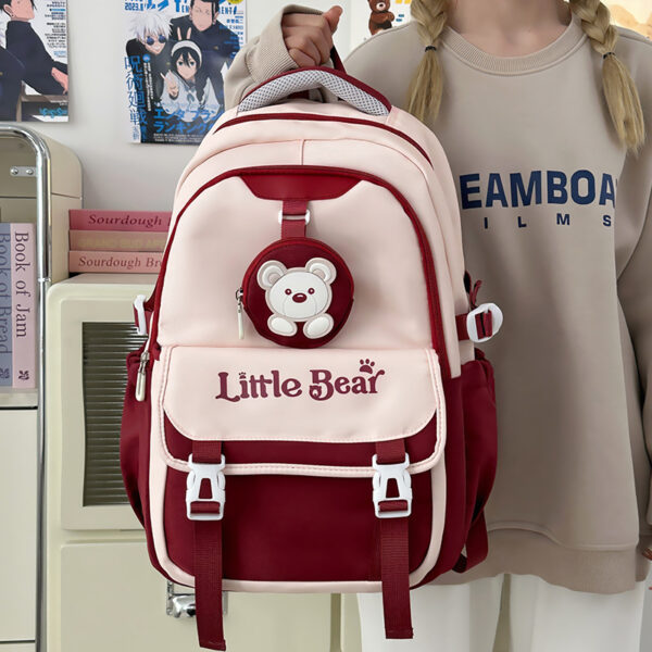 Preppy Style Korean Style Retro Large Capacity Travel Backpack - Image 2