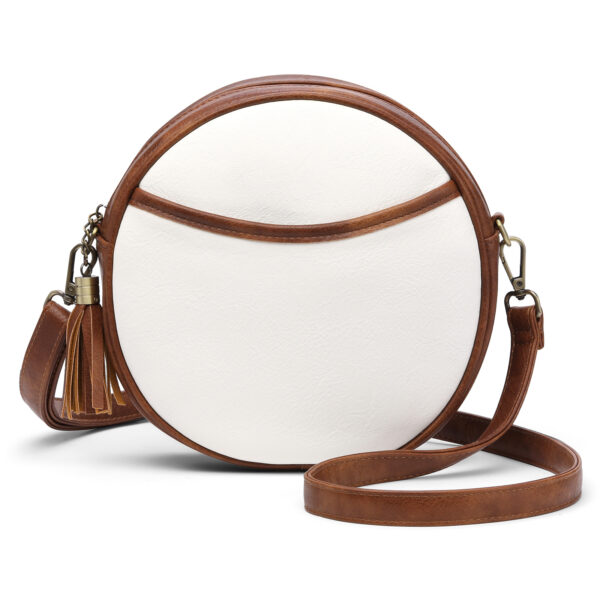 European And American Shoulder Retro Small Round Bag - Image 6