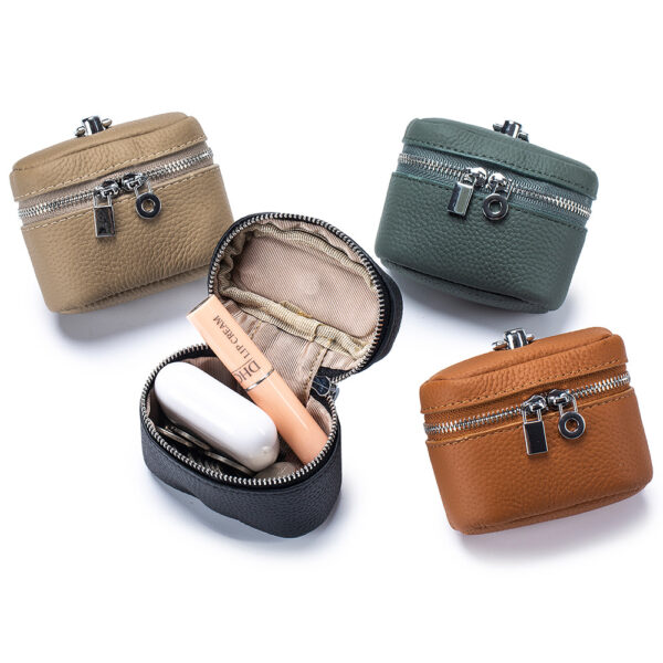 Leather Small Neck-hanging Coin Purse Simple And Portable - Image 2