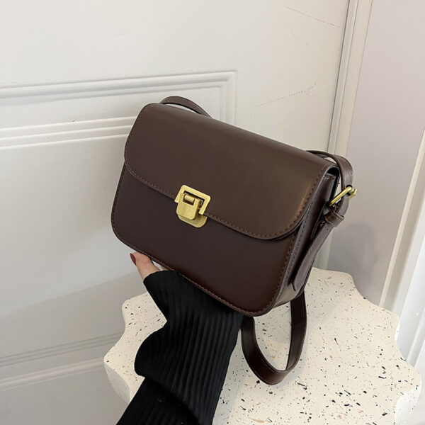 High-grade Women's Niche Texture One-shoulder Underarm Small Square Bag - Image 10