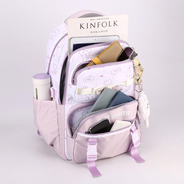 Cute Girl Lightweight Ins Style Large Capacity Lightweight Backpack - Image 4