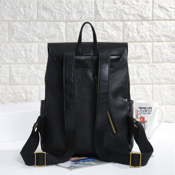 Women's First Layer Cowhide Vintage Backpack - Image 5