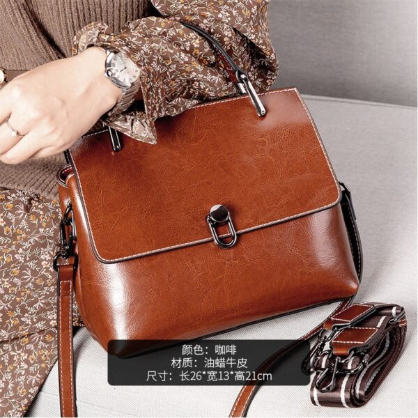 New Cowhide High-end And Fashionable Handbag For Women - Image 10