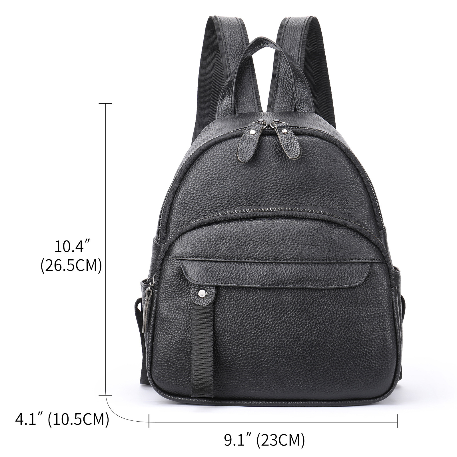 Women's Affordable Luxury Fashion Leather Portable Backpack - Image 5