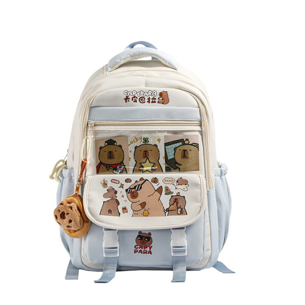 Capabala Schoolbag Cute Capybara Primary School Large Capacity - Image 8