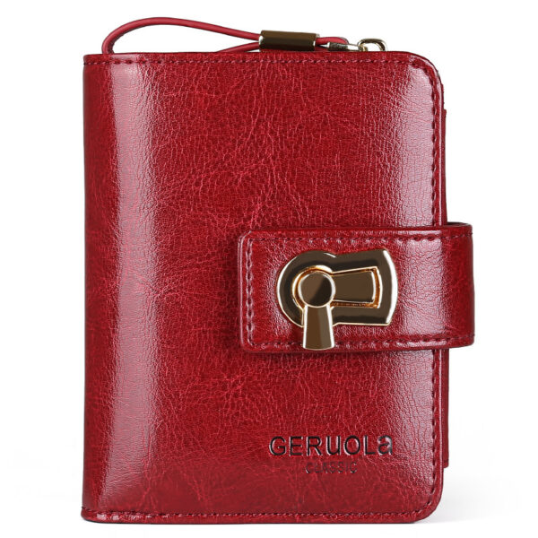 Women's Fashion Short Large Capacity Buckle Wallet - Image 4