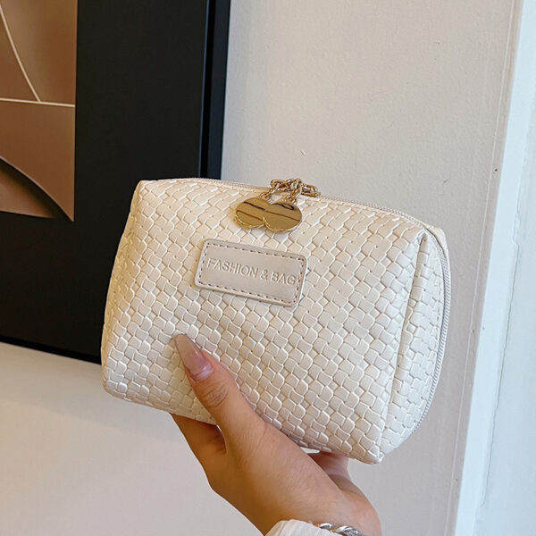 Classic Style Woven Pattern Cosmetic Bag - Image 7