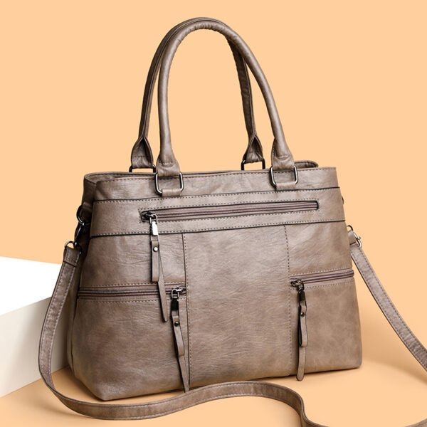 Temperament Wild Advanced Texture Handbag Soft Leather Commuter Shoulder Messenger Bag - Image 4