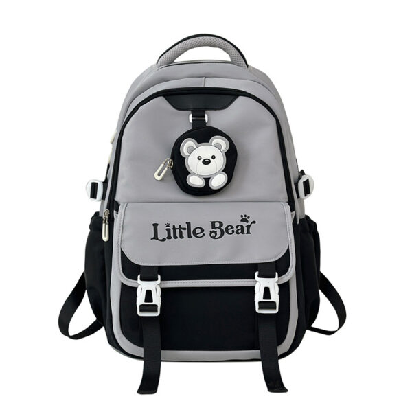 Preppy Style Korean Style Retro Large Capacity Travel Backpack - Image 8