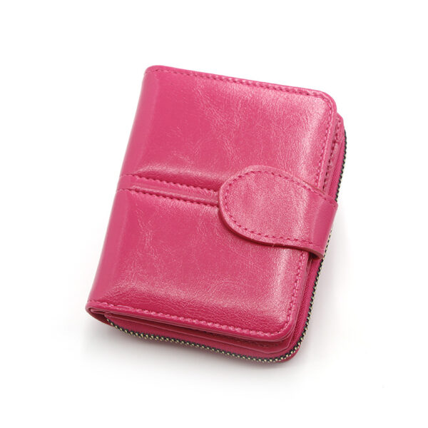 Wallet Short Solid Color Multi-card-slot Card Holder - Image 6