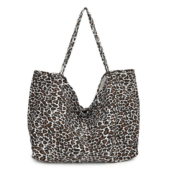 Leopard Print European And American Retro Casual Textured One-shoulder Bag - Image 8