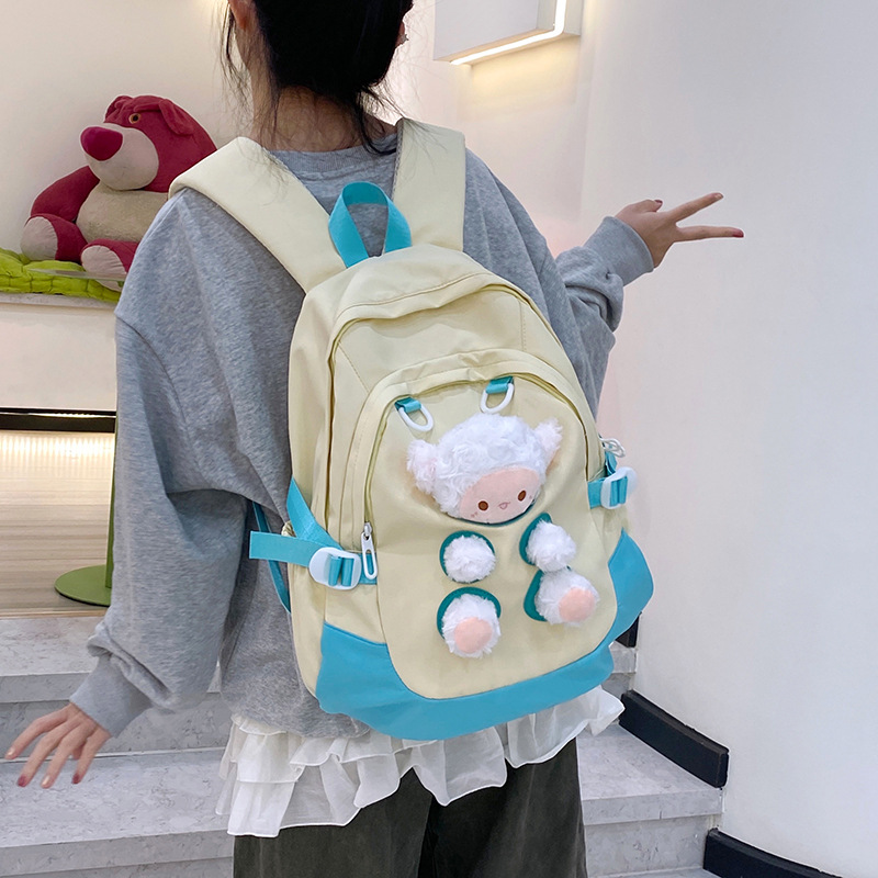 Children's Backpack Casual Patchwork Waterproof - Image 3
