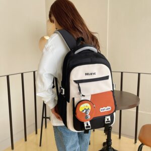 Backpack For Junior High School Girls Large Capacity Lightweight