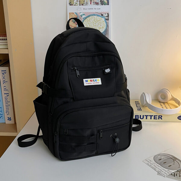 Fashion Color Contrast Large Capacity Travel Backpack - Image 6