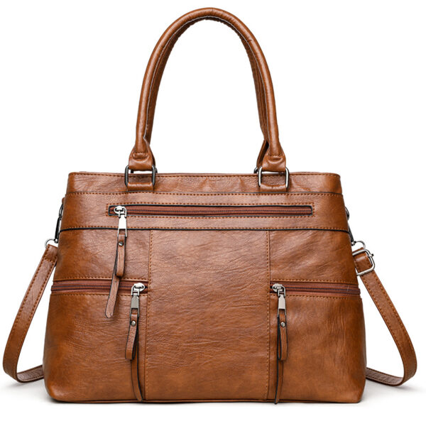 Temperament Wild Advanced Texture Handbag Soft Leather Commuter Shoulder Messenger Bag - Image 5