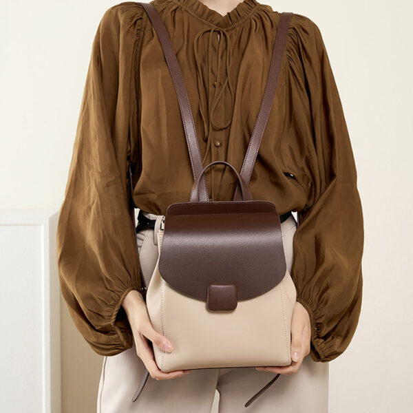 New Women's Small Backpack Leather Travel Travel Light Large Capacity - Image 2