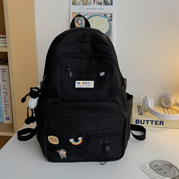 Fashion Color Contrast Large Capacity Travel Backpack - Image 10