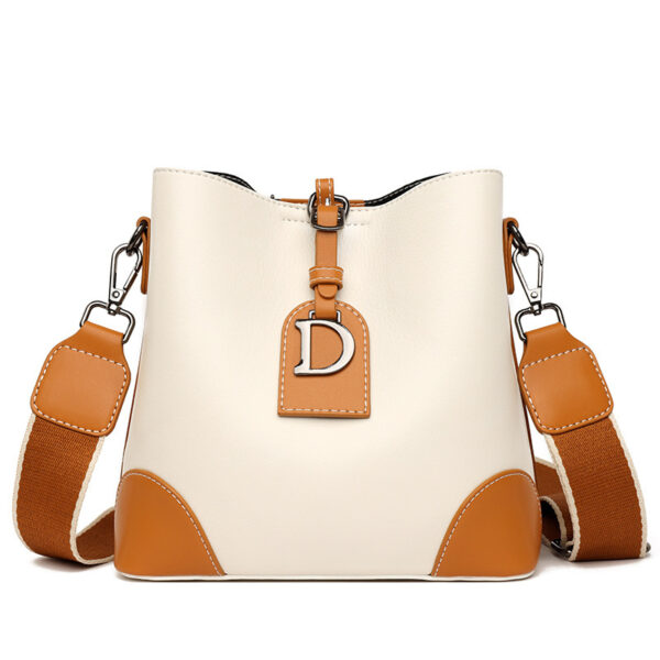 Retro Bucket Hand Shoulder Soft Leather Cross-body Bag - Image 3