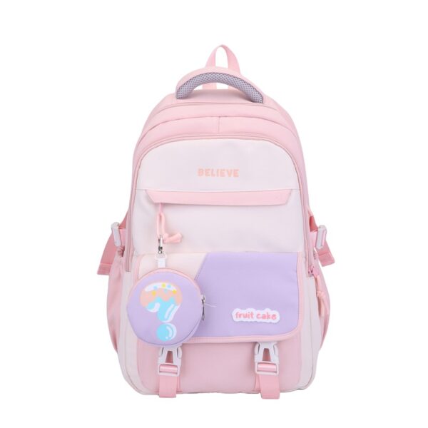 Backpack For Junior High School Girls Large Capacity Lightweight - Image 9