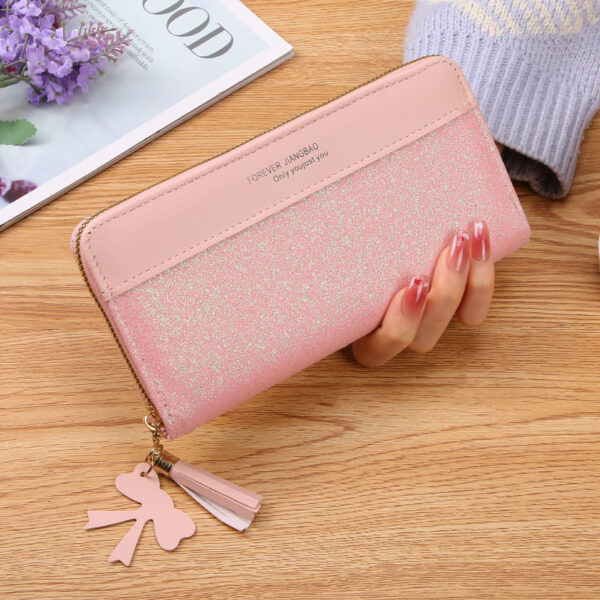 Women's Zipper Stitching Solid Color Tassel Wild - Image 9