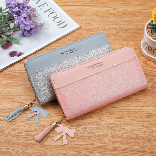 Women's Zipper Stitching Solid Color Tassel Wild - Image 4