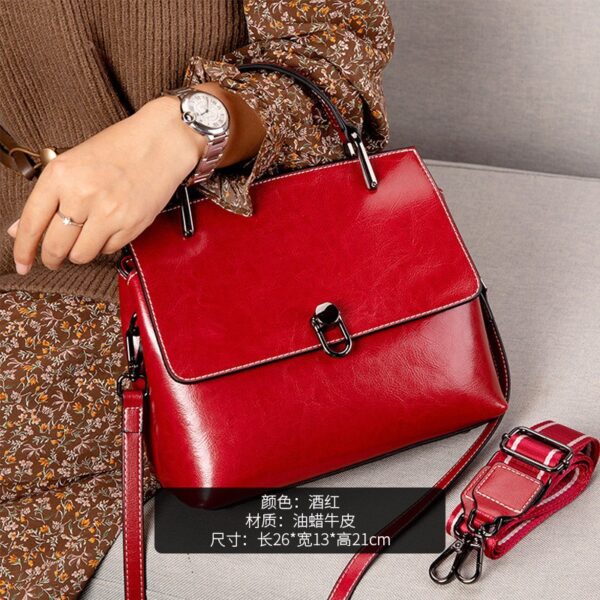 New Cowhide High-end And Fashionable Handbag For Women - Image 8