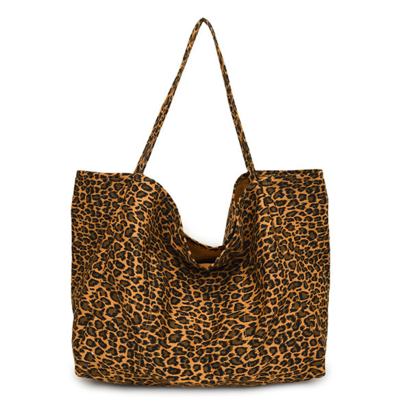 Leopard Print European And American Retro Casual Textured One-shoulder Bag - Image 5