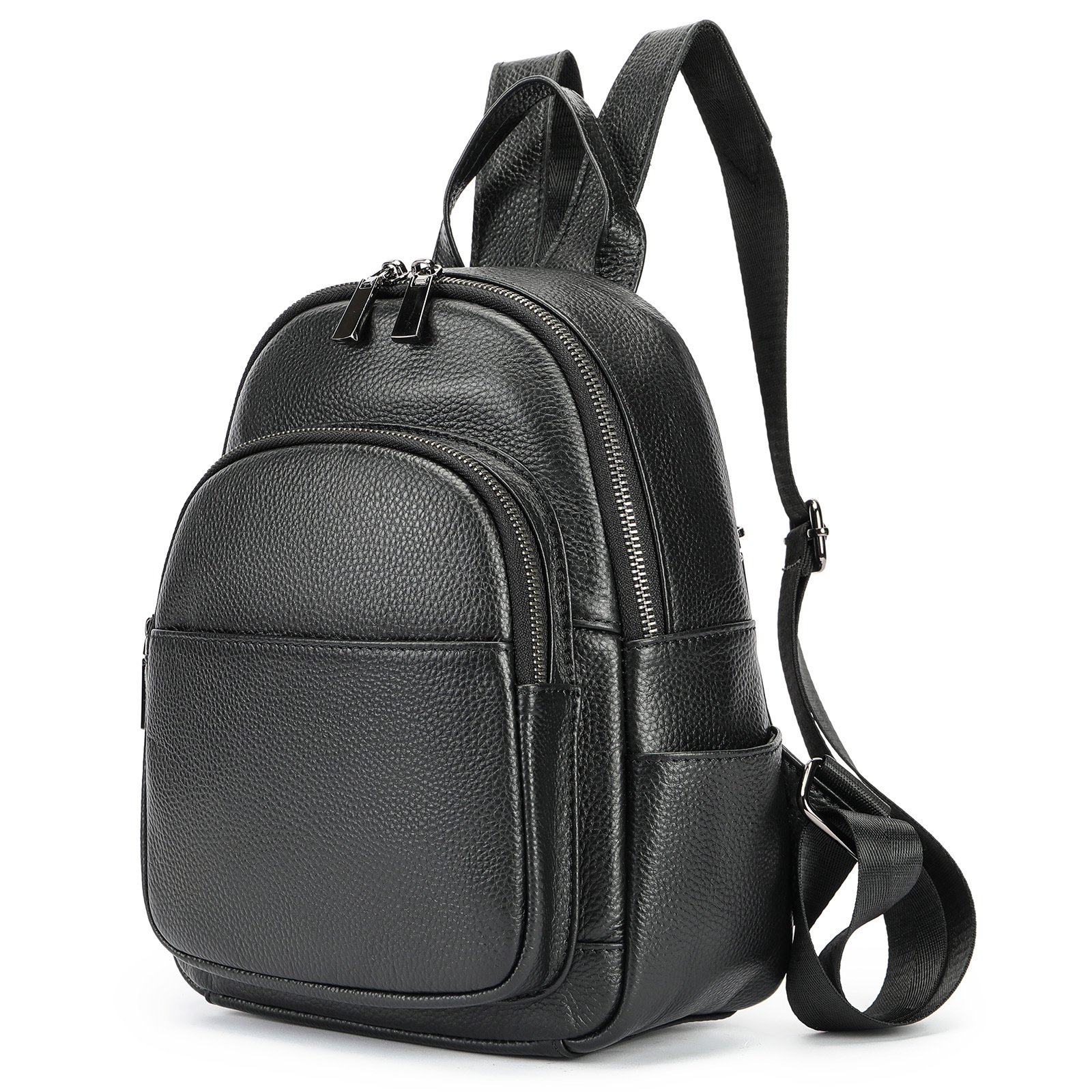 Women's Affordable Luxury Fashion Leather Portable Backpack - Image 4