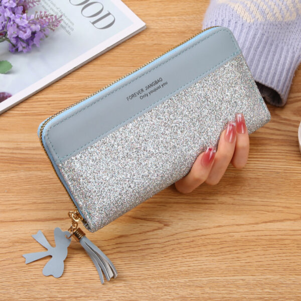 Women's Zipper Stitching Solid Color Tassel Wild - Image 8