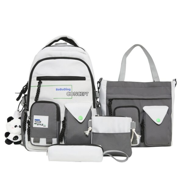 Large Capacity S Harajuku Trendy Cool All-match Schoolbag Early High School And College Student Backpack - Image 7