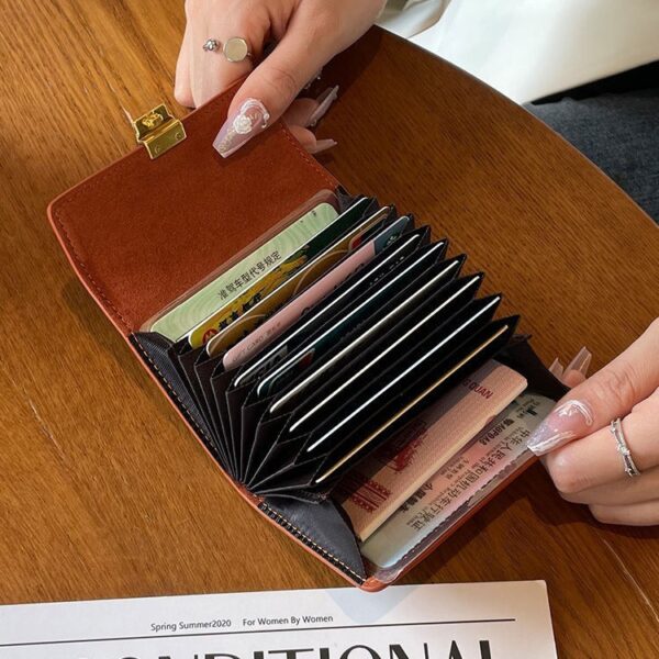 Women's Wallet Card Clamp Plant Short Wallet - Image 2