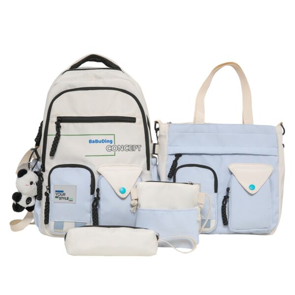 Large Capacity S Harajuku Trendy Cool All-match Schoolbag Early High School And College Student Backpack - Image 9