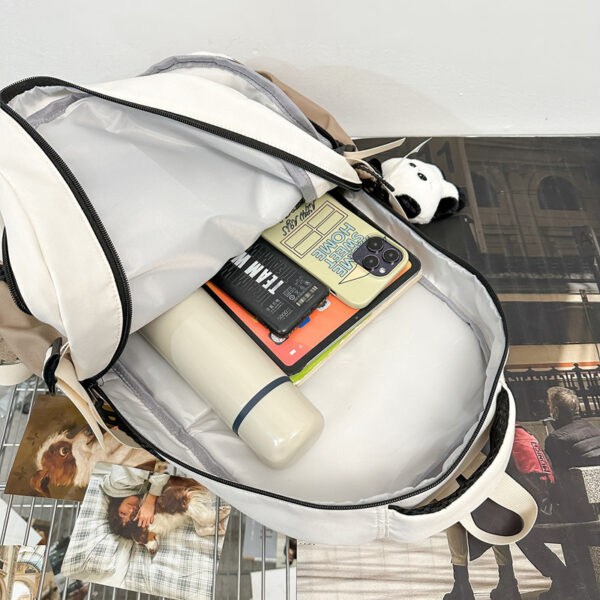 Large Capacity S Harajuku Trendy Cool All-match Schoolbag Early High School And College Student Backpack - Image 4