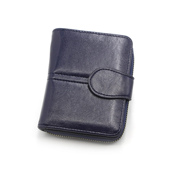 Wallet Short Solid Color Multi-card-slot Card Holder - Image 5