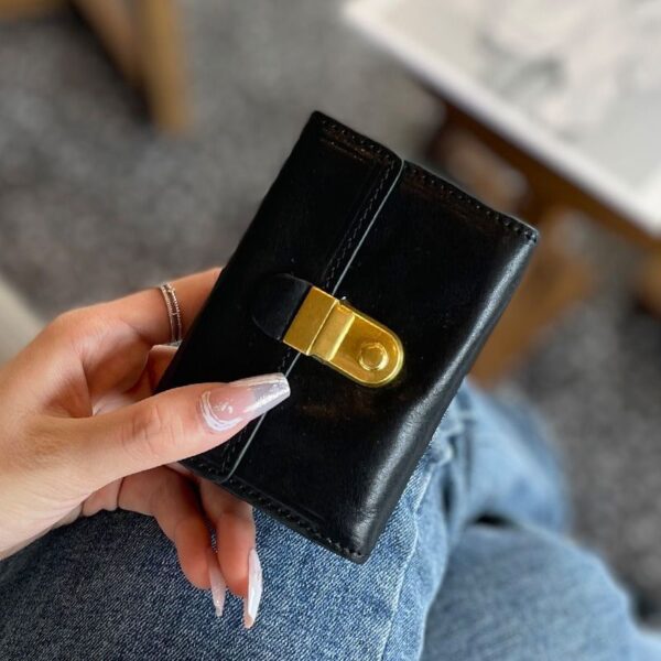 Women's Wallet Card Clamp Plant Short Wallet - Image 6