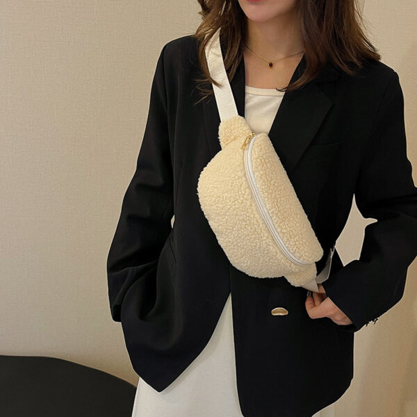 Lamb Wool Bag Shoulder Bag Casual Crossbody - Image 2