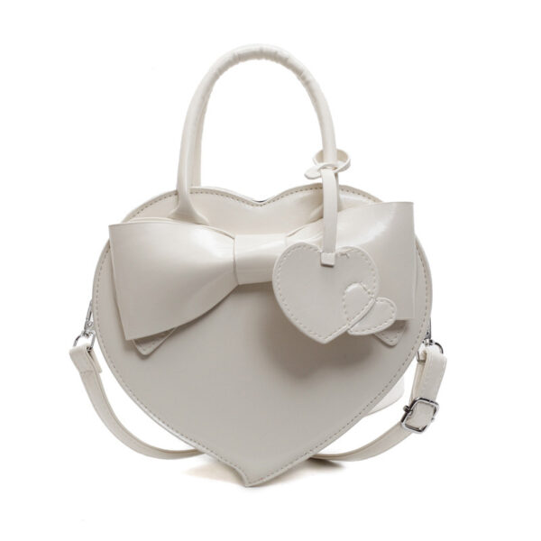 Bow Heart Bag Fashion Portable Shoulder Messenger Bag - Image 6