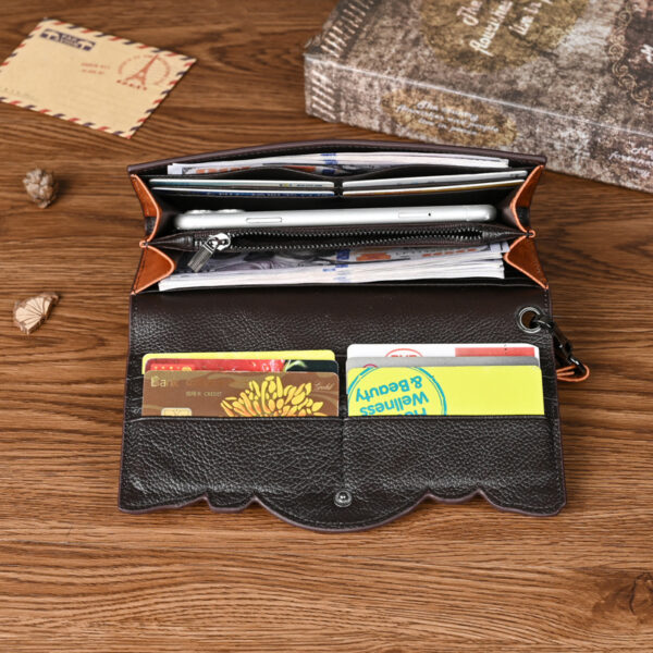 Chinese Style Embossed Wallet Top Layer Long Cowhide Fashion - Image 4