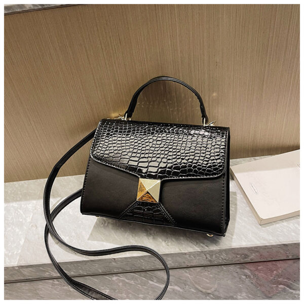 Mining Stone Pattern Stitching Square Pouch Women's Classic All-match Niche Shoulder Bag - Image 4