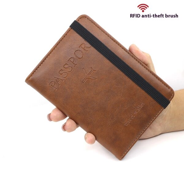 RFID Passport Holder Multi-function Passport Cover SIM Card - Image 3